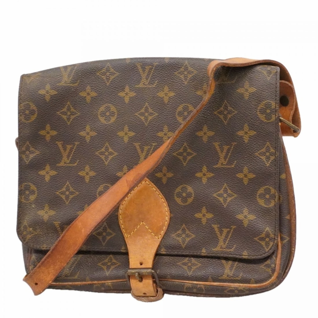 Louis Vuitton Monogram Cartouchiere GM Shoulder Bag M51252 Brown Women's: --- Catalog ---Category: SizeSize (HxWxD): 21cm x 25.5cm x 7cm / 8.26'' x 10.03'' x 2.75''Category: DesignType: Shoulder bagColor: BrownGender: WomenCategory: GeneralMPN: M51252Brand: Louis Vuitton---