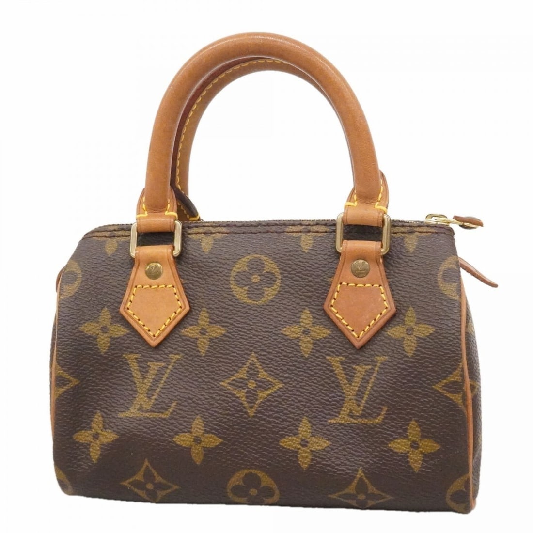 Louis Vuitton Monogram Mini Speedy Handbag M41534 Brown Women's (1 of 14)
