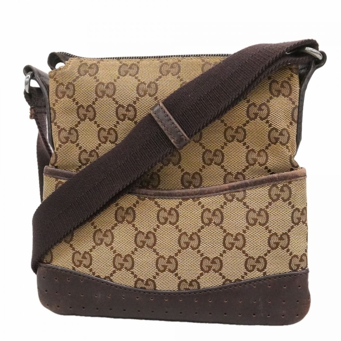 Gucci Shoulder Bag GG Canvas 147671 Beige Brown Women's (1 of 14)