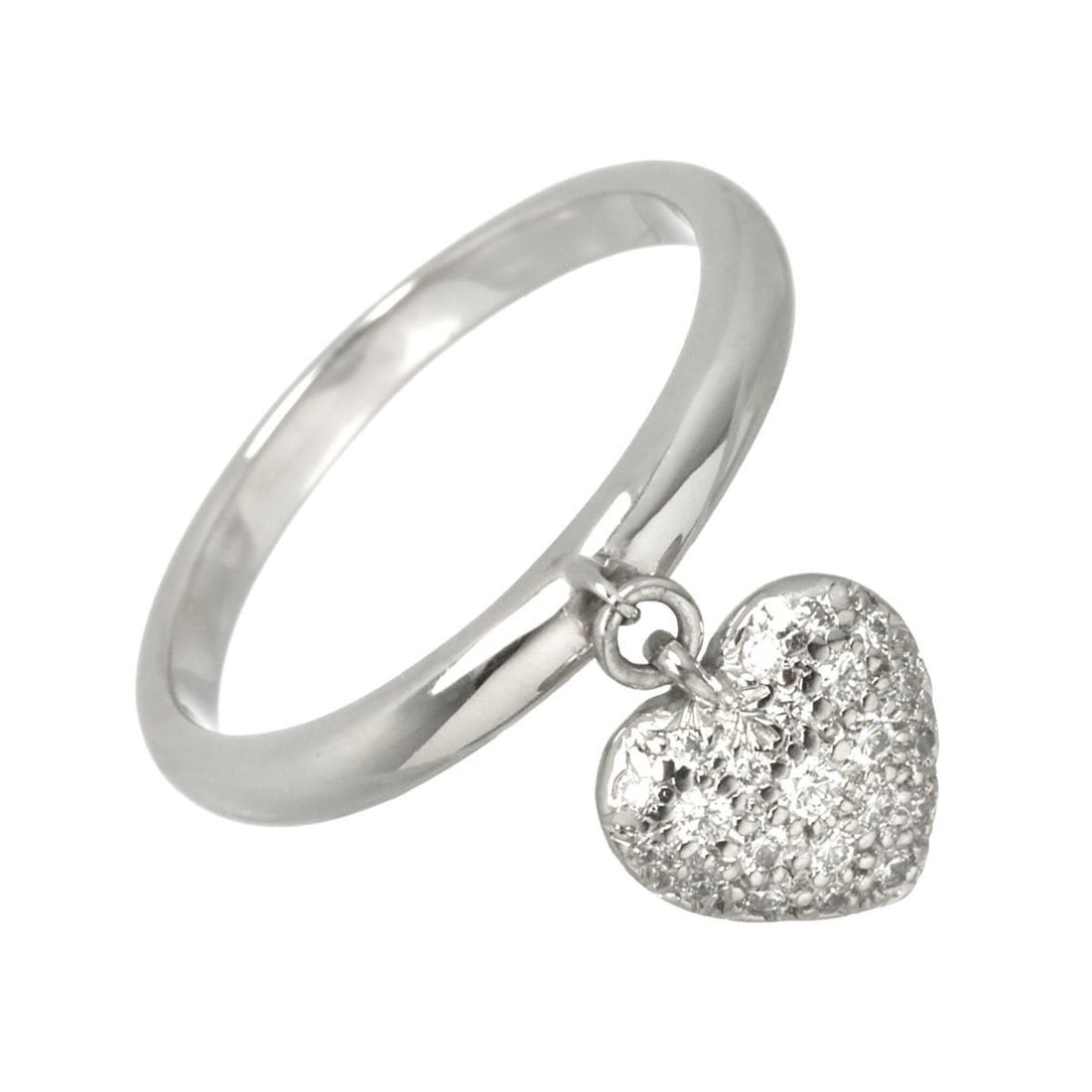 Tiffany & Co. Sentimental Heart 1 Ring, Diamond, Platinum Ring (1 of 10)