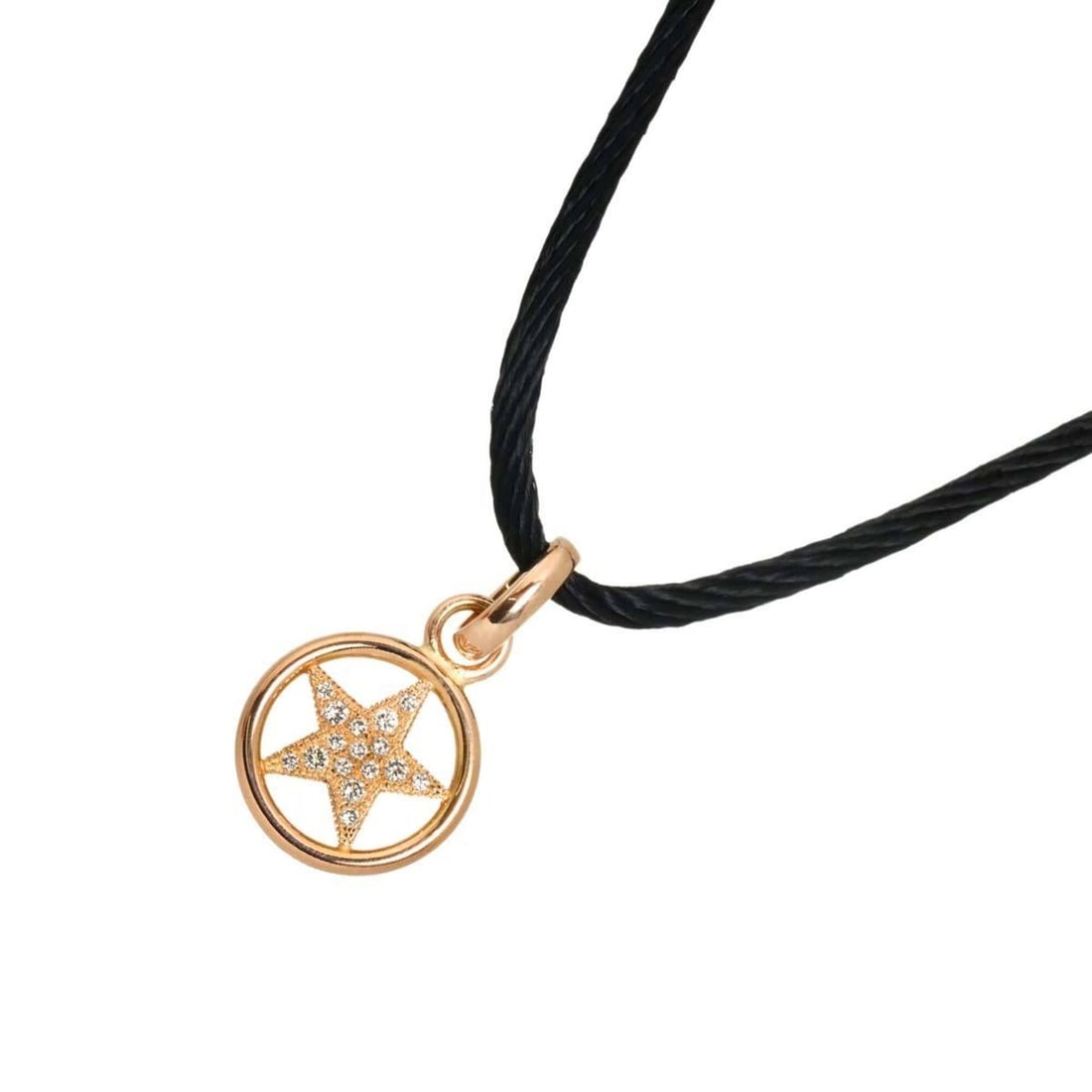 Christian Dior Star Motif Diamond Necklace, 40cm, 18K PG Pink Gold 750 Necklace: --- Catalog ---Category: SizePendant Size: 18.6mm x 10.3mm / 0.73'' x 0.4''Neck Circumference: 40 cm / 15.74''Category: DesignGender: WomenMaterial: Pink gold (18K)Necklace Type: NecklaceCategory: Gen