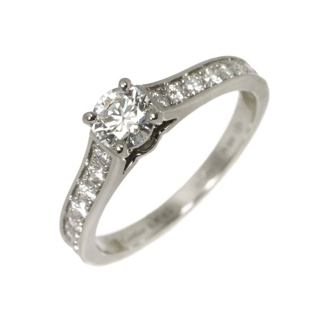 Cartier 1895 Solitaire Ring #47, 0.31ct Diamond, Platinum.: --- Catalog ---Category: SizeUS Size: 4Brand Size: 47Category: DesignType: Band ringGender: WomenMaterial: Platinum 950Category: GeneralBrand: Cartier--- Item List ---Section: ConditionRanking: Rank S