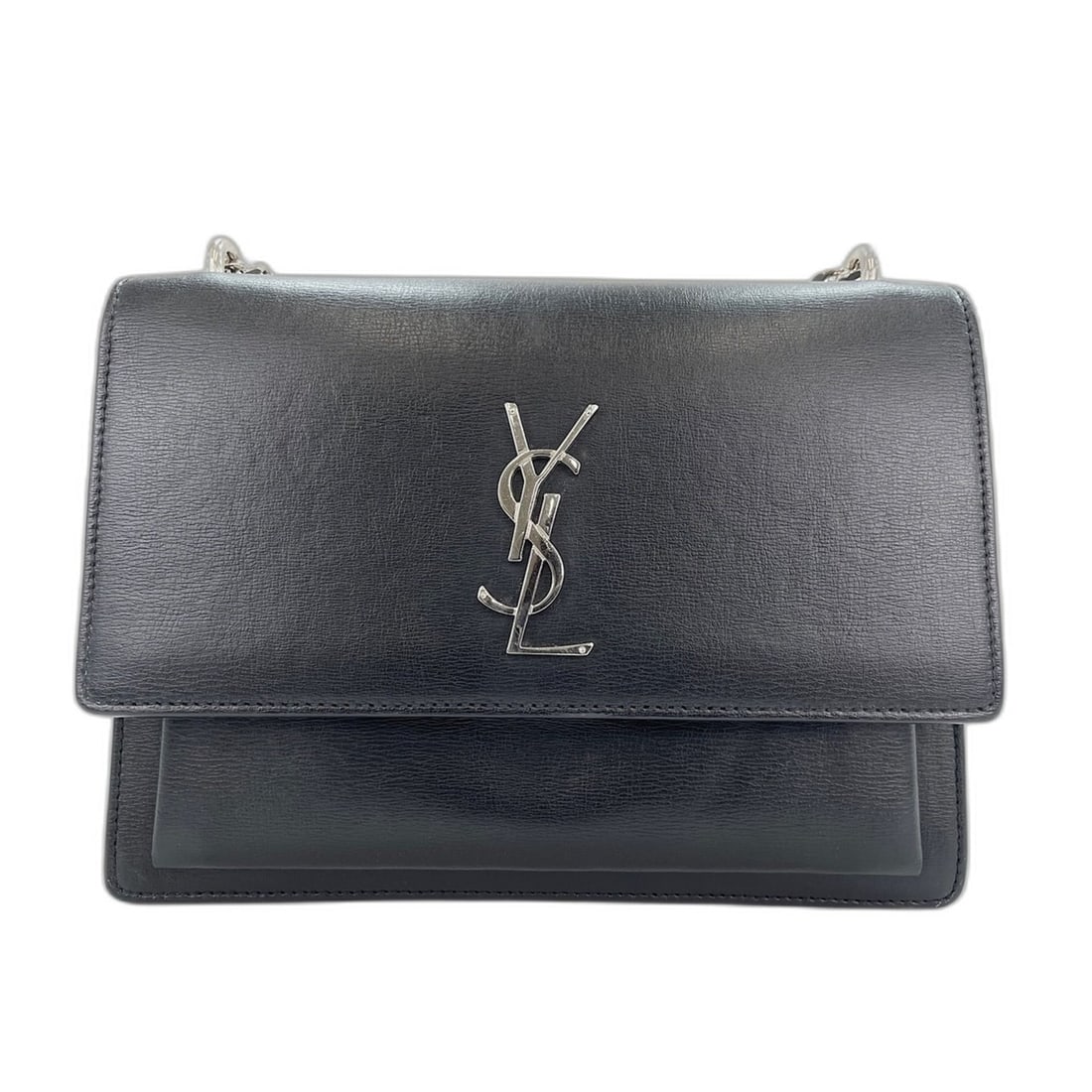 Yves Saint Laurent Sunset Shoulder Bag, Black: --- Catalog ---Category: SizeSize (HxWxD): 16cm x 22cm x 6cm / 6.29'' x 8.66'' x 2.36''Strap Length: 110cm / 43.3''Category: DesignType: Shoulder bagColor: BlackGender: WomenCategory: GeneralBrand: Yv