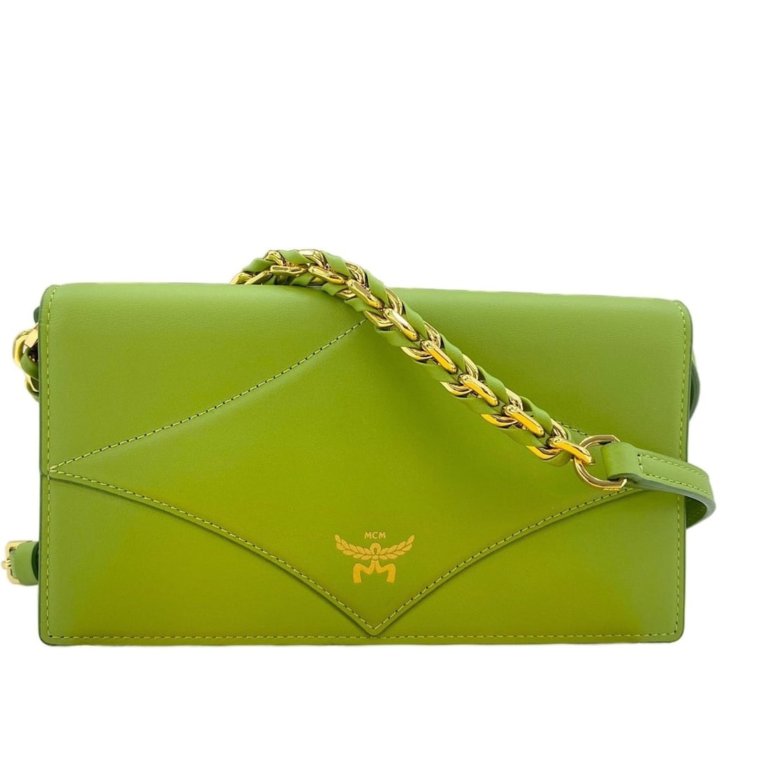 MCM 2-Way Pouch Bag, Green: --- Catalog ---Category: SizeStrap Length: 115cm - 130cm / 45.27'' - 51.18''Category: DesignType: PouchColor: GreenGender: WomenCategory: GeneralBrand: MCM--- Item List ---Section: ConditionRanking: R