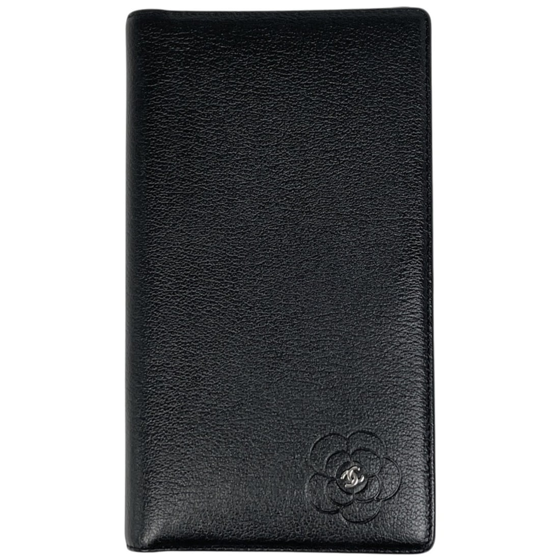 Chanel Camellia Bi-fold Long Wallet, Coco Mark, Leather, Black, A46511, Women's: --- Catalog ---Category: SizeSize (HxWxD): 18.5cm x 10.5cm x 2cm / 7.28'' x 4.13'' x 0.78''Category: DesignType: Long wallet (bi-fold)Color: BlackGender: WomenMaterial: Leather Category: GeneralBrand: