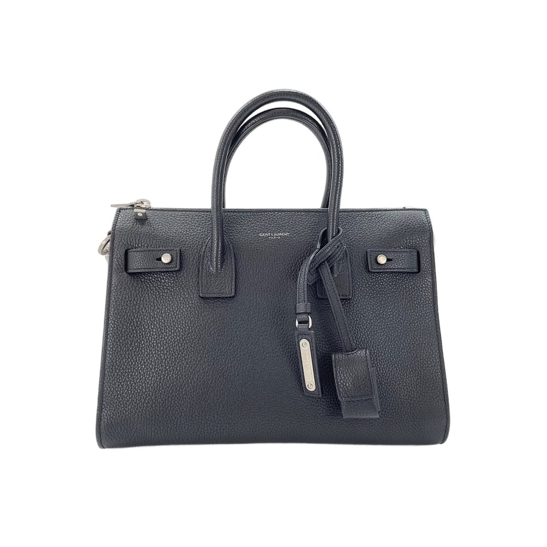 Yves Saint Laurent 2-Way Sac de Jour Tote Bag, Black: --- Catalog ---Category: SizeHandle Drop: 7.00cm / 2.76''Size (HxWxD): 20cm x 27cm x 15cm / 7.87'' x 10.62'' x 5.9''Strap Length: 113cm - 125cm / 44.48'' - 49.21''Category: DesignType: Tote bagColor: 