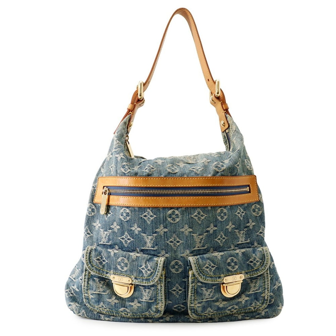 Louis Vuitton Monogram Denim Baggy GM Shoulder Bag M95048 LOUIS VUITTON Handbag 2-way: --- Catalog ---Category: SizeSize (HxWxD): 33cm x 32cm x 9.5cm / 12.99'' x 12.59'' x 3.74''Category: DesignType: Handbag, Shoulder bagColor: Blue, YellowGender: WomenMaterial: Monogram Denim Category:
