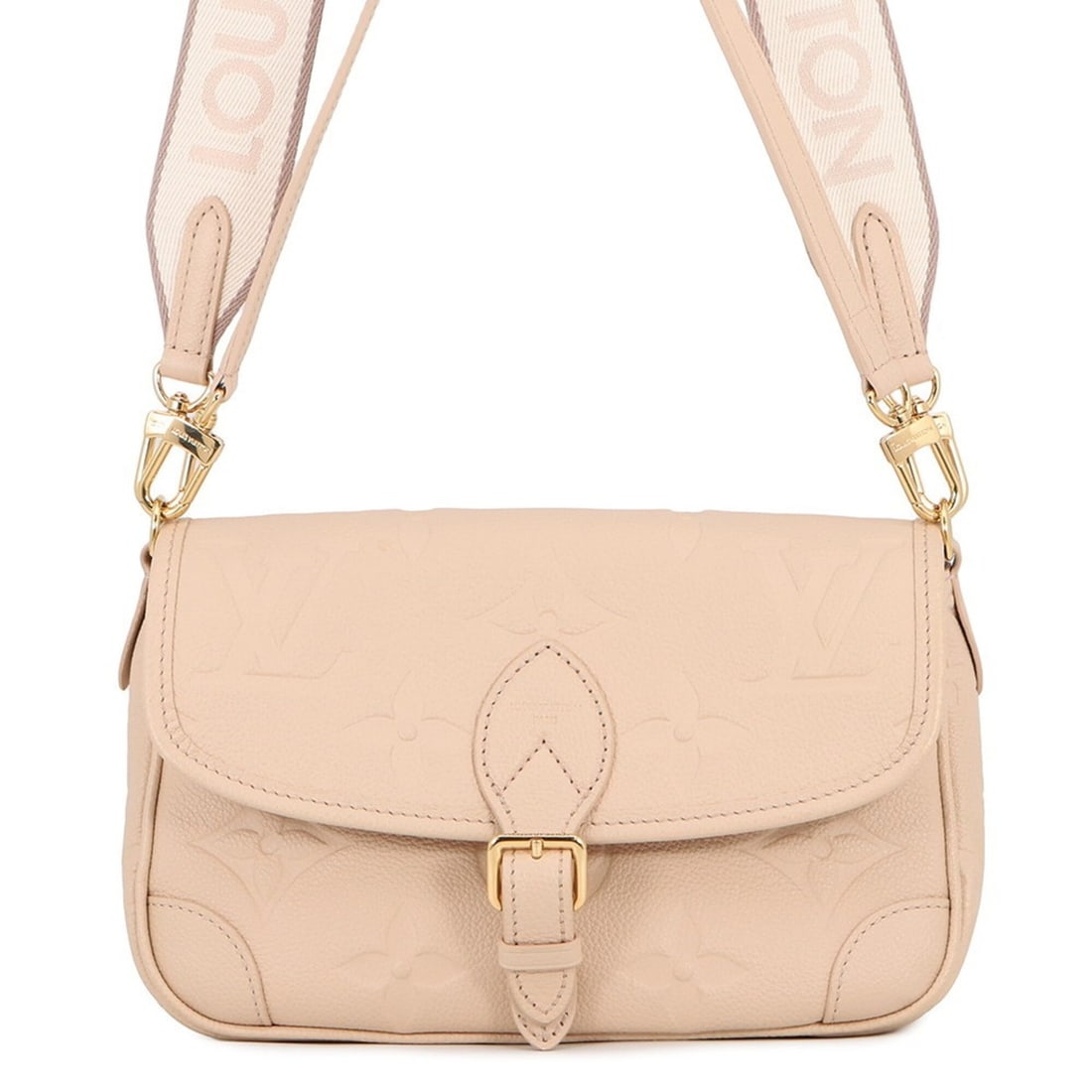 Louis Vuitton Shoulder Bag Monogram Empreinte Diane M46388 LOUIS VUITTON Handbag 2-way Women's: --- Catalog ---Category: SizeSize (HxWxD): 15cm x 25.5cm x 10cm / 5.9'' x 10.03'' x 3.93''Category: DesignType: Handbag, Shoulder bagColor: Beige pinkGender: WomenMaterial: Monogram Empreinte Category