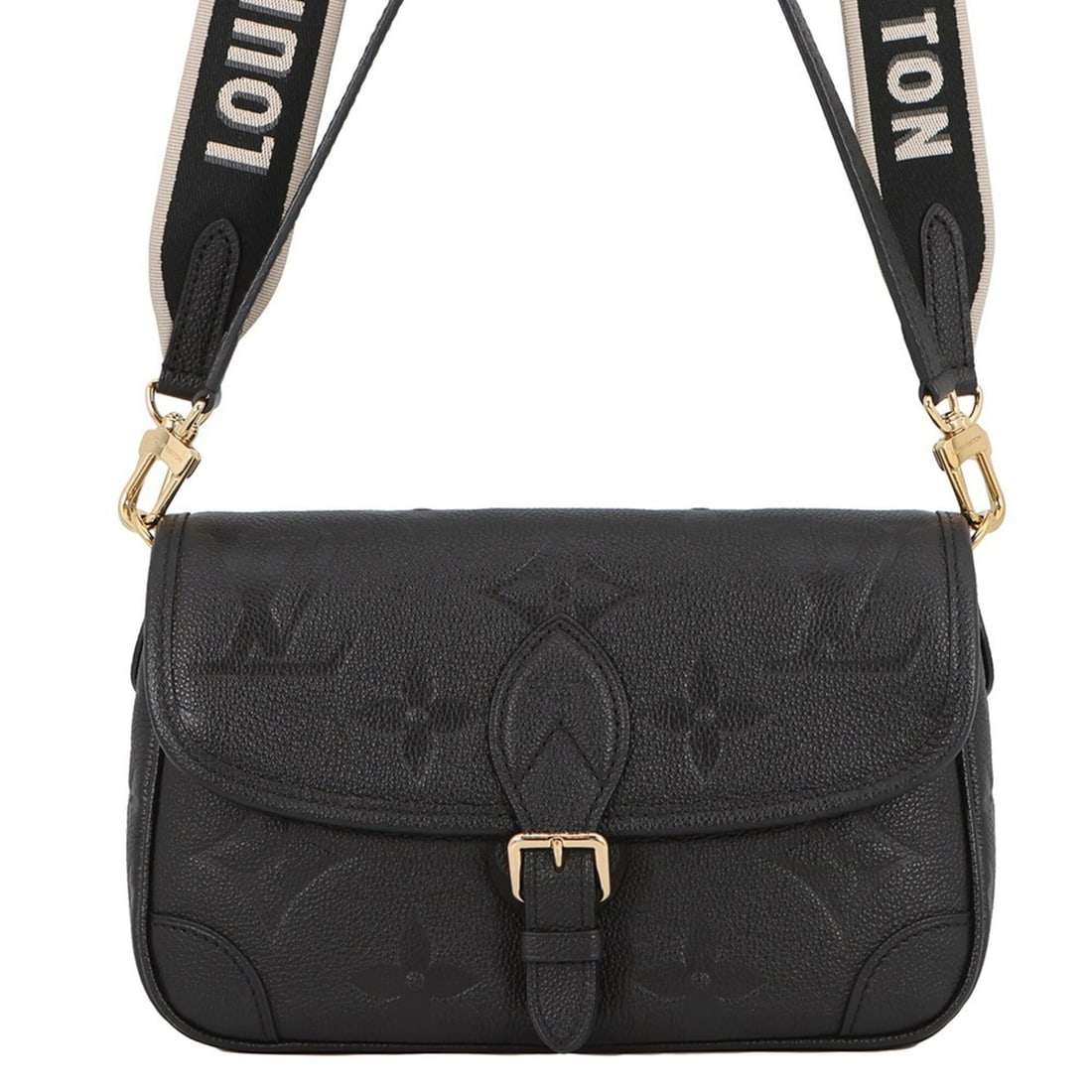 Louis Vuitton Monogram Empreinte Diane Shoulder Bag M46386 LOUIS VUITTON 2-way Black Handbag for: --- Catalog ---Category: SizeSize (HxWxD): 17cm x 25.5cm x 9cm / 6.69'' x 10.03'' x 3.54''Category: DesignType: Handbag, Shoulder bagColor: Black, Noir, PurpleGender: WomenMaterial: Monogram Empreinte