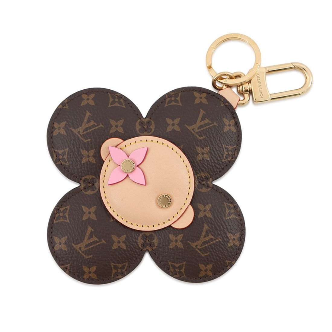 Louis Vuitton Accessory Bag Charm Monogram Vivienne M03818 Keychain Flower LOUIS VUITTON (1 of 11)