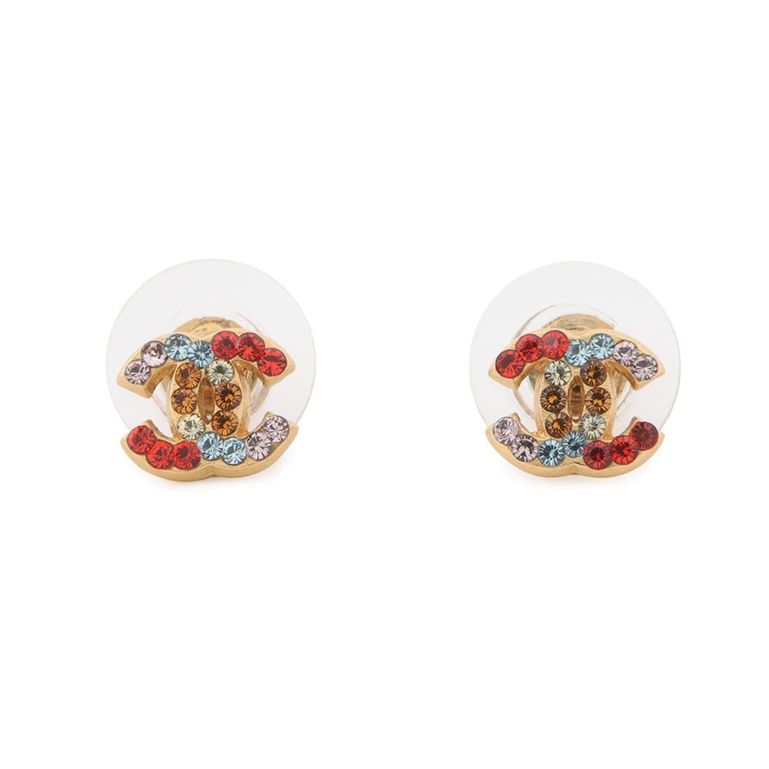 Chanel earrings, Coco Mark rhinestone, 03C CHANEL (1 of 9)