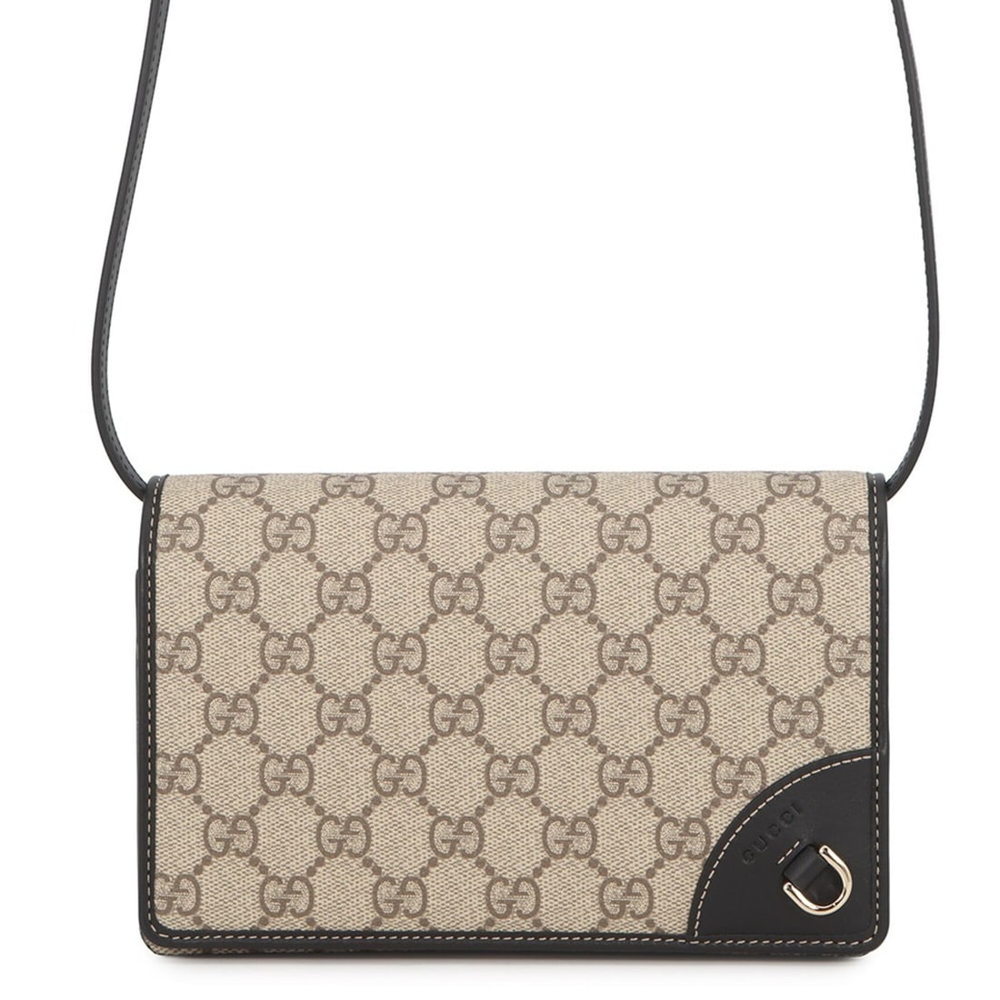 Gucci Shoulder Wallet GG Emblem Leather 820688 GUCCI Handbag WALLET (1 of 10)