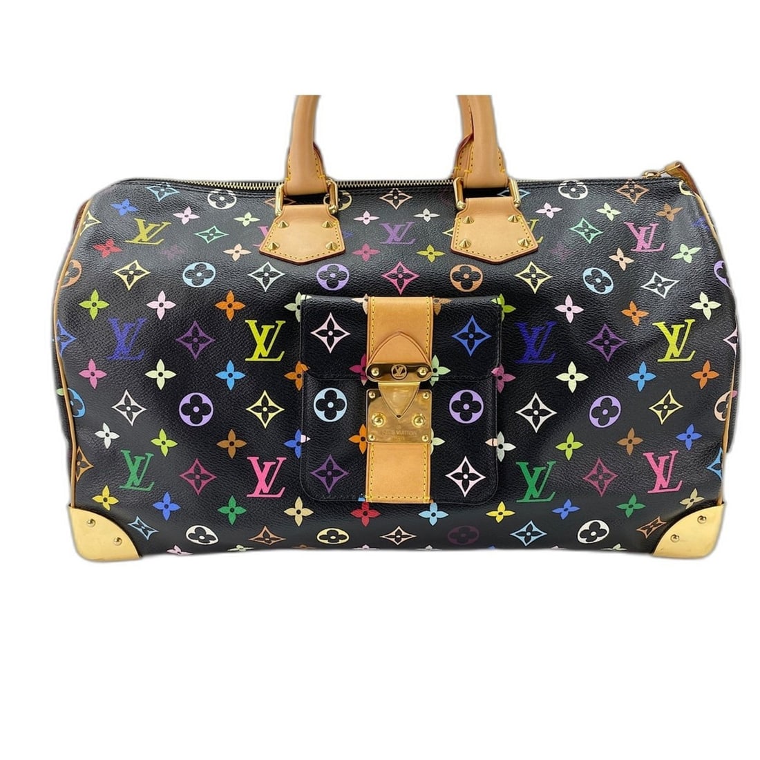 Louis Vuitton x Takashi Murakami Speedy 40 Handbag, Black: --- Catalog ---Category: SizeSize (HxWxD): 23cm x 40cm x 19cm / 9.05'' x 15.74'' x 7.48''Category: DesignType: HandbagColor: Black, Multi-colorGender: WomenCategory: GeneralBrand: Louis VuittonCountry