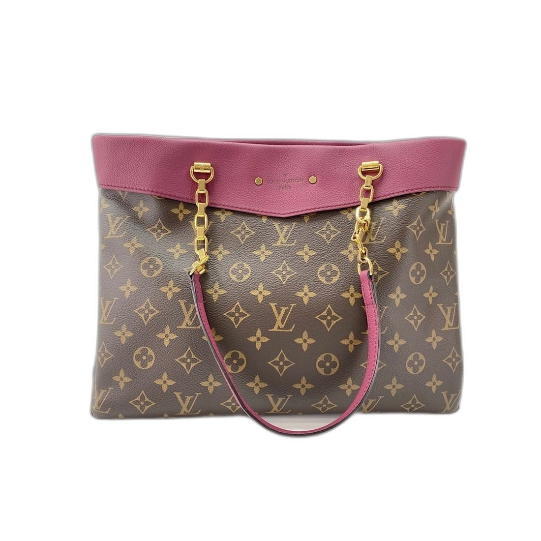 Louis Vuitton Pallas Shopper Tote Bag, Brown: --- Catalog ---Category: SizeSize (HxWxD): 26cm x 34cm x 12cm / 10.23'' x 13.38'' x 4.72''Category: DesignType: Tote bagColor: BrownGender: WomenCategory: GeneralBrand: Louis VuittonCountry of Origin: