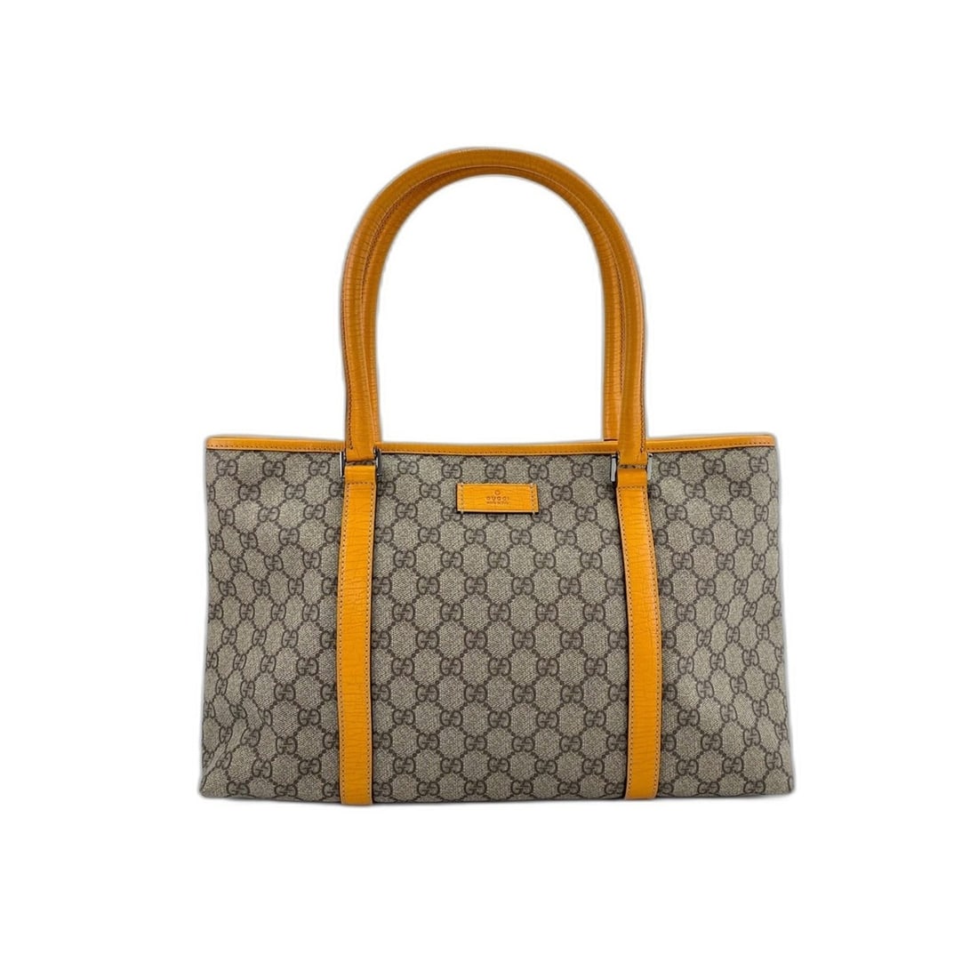 Gucci tote bag, orange: --- Catalog ---Category: SizeSize (HxWxD): 25cm x 37cm x 12cm / 9.84'' x 14.56'' x 4.72''Category: DesignType: Tote bagColor: Beige, OrangeGender: WomenCategory: GeneralBrand: GucciCountry of Origin: 
