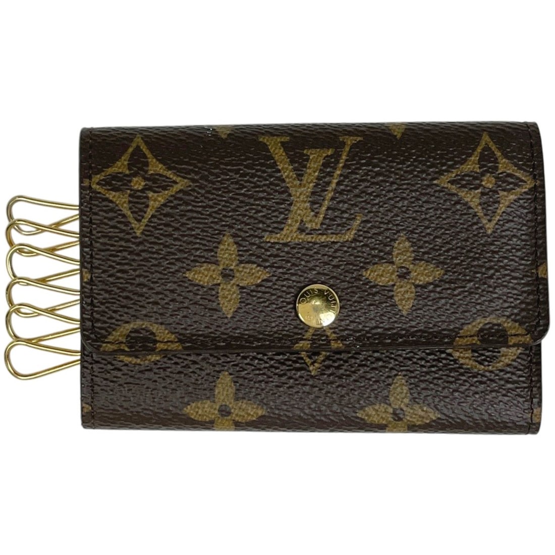 Louis Vuitton Multicles 6 Keychain Key Hook Monogram Brown M62630 Women's: --- Catalog ---Category: SizeSize (HxWxD): 7cm x 10.5cm x 1.5cm / 2.75'' x 4.13'' x 0.59''Category: DesignType: KeyringColor: Brown, MonogramGender: WomenMaterial: MonogramCategory: GeneralMPN: M62630