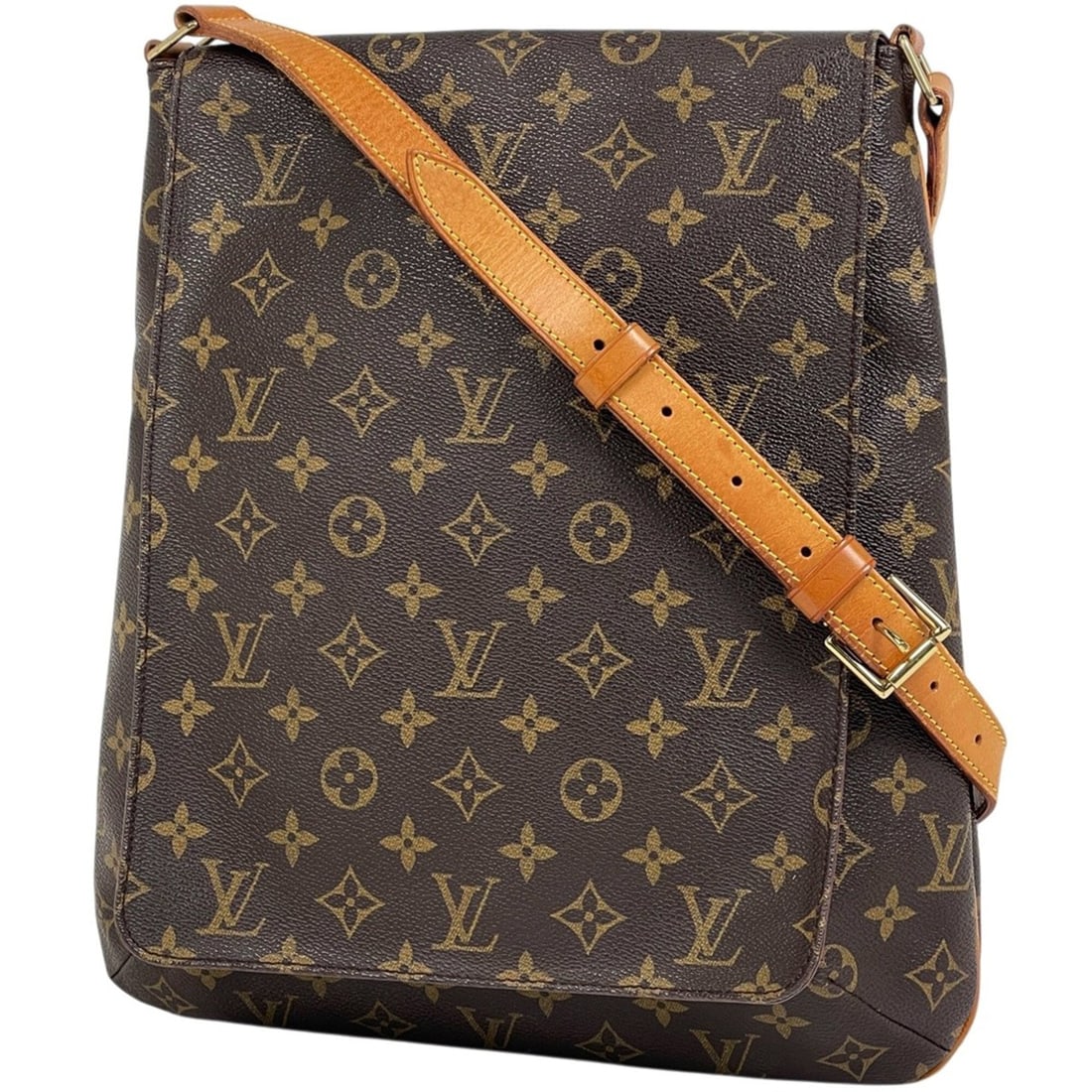 Louis Vuitton Musette Crossbody Shoulder Bag, Monogram Brown, M51256, Women's: --- Catalog ---Category: SizeSize (HxWxD): 35cm x 31.5cm x 10cm / 13.77'' x 12.4'' x 3.93''Category: DesignType: Shoulder bagColor: Brown, MonogramGender: WomenMaterial: Monogram Category: GeneralMPN: