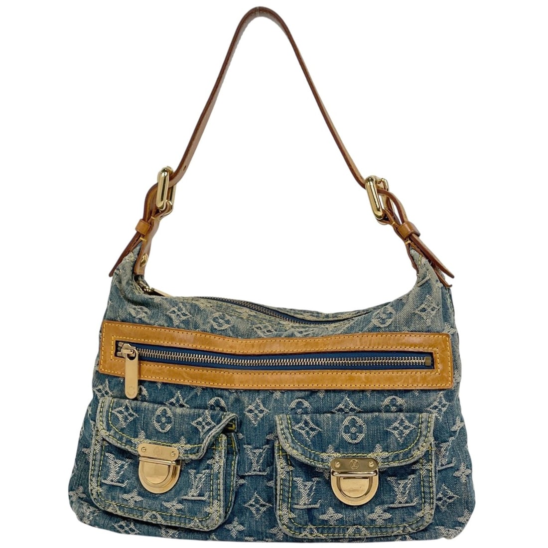 Louis Vuitton Baggy PM One-Shoulder Bag, Monogram Denim, Blue, M95049, Women's: --- Catalog ---Category: SizeSize (HxWxD): 21cm x 30cm x 10cm / 8.26'' x 11.81'' x 3.93''Category: DesignType: Shoulder bagColor: BlueGender: WomenMaterial: Monogram Denim Category: GeneralMPN: M95049