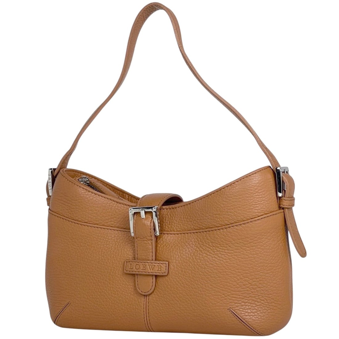 Loewe logo shoulder bag, leather, brown, women's.: --- Catalog ---Category: SizeSize (HxWxD): 13cm x 22cm x 8cm / 5.11'' x 8.66'' x 3.14''Category: DesignType: Shoulder bagColor: BrownGender: WomenCategory: GeneralBrand: Loewe--- Item List ---Section: