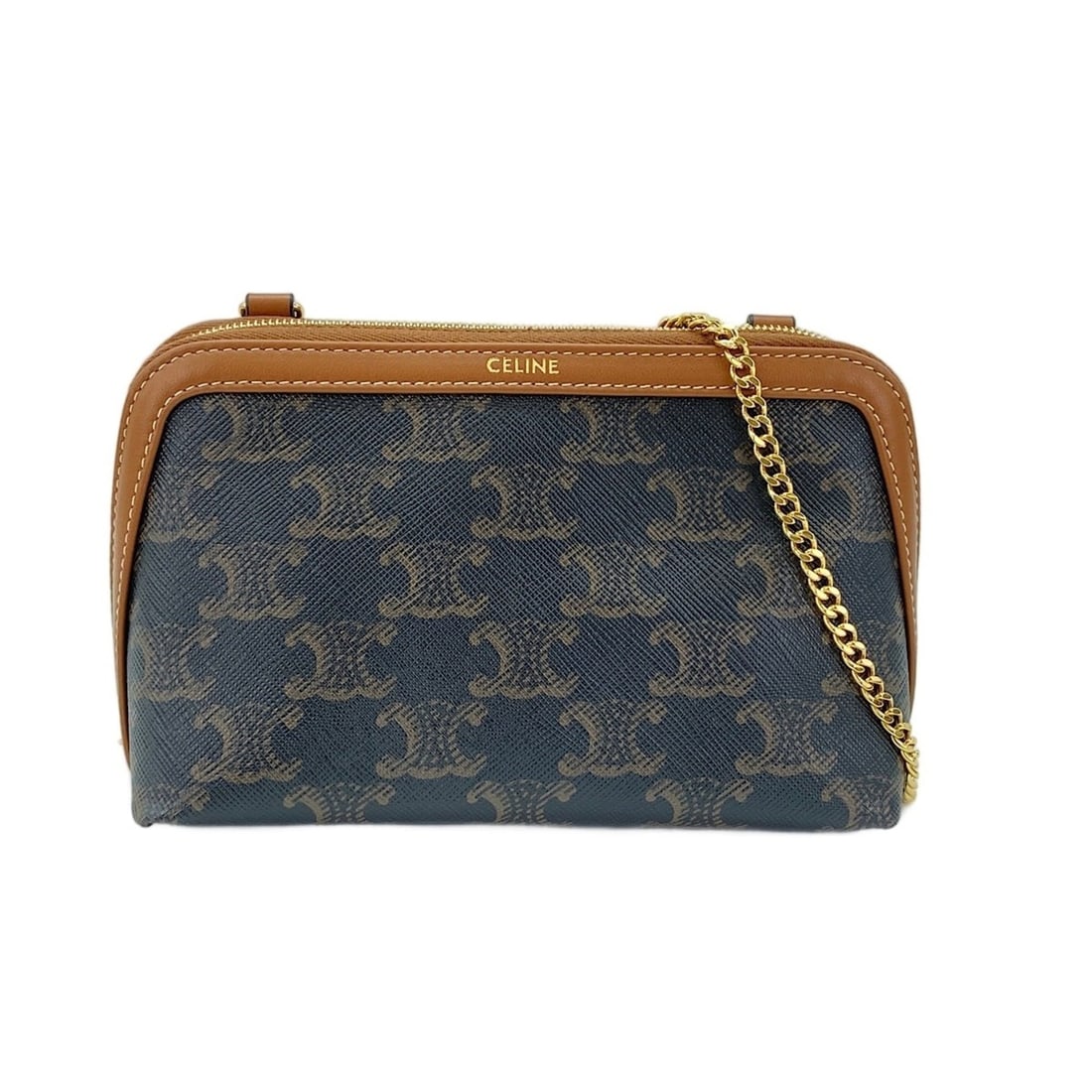 Celine Triomphe Shoulder Bag, Black: --- Catalog ---Category: SizeSize (HxWxD): 10cm x 16cm x 8cm / 3.93'' x 6.29'' x 3.14''Strap Length: 104cm / 40.94''Category: DesignType: Shoulder bagColor: BlackGender: WomenCategory: GeneralBrand: C