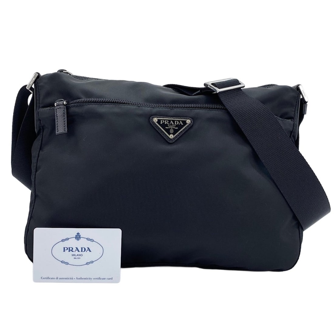 Prada PRADA Shoulder Bag Black: --- Catalog ---Category: SizeSize (HxWxD): 25cm x 33cm x 7cm / 9.84'' x 12.99'' x 2.75''Category: DesignType: Shoulder bagColor: BlackGender: WomenCategory: GeneralBrand: Prada--- Item List ---Section