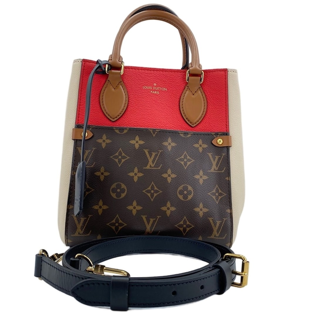 Louis Vuitton Fold Tote Bag, Black: --- Catalog ---Category: SizeSize (HxWxD): 23cm x 21cm x 17.5cm / 9.05'' x 8.26'' x 6.88''Category: DesignType: Tote bagColor: BlackGender: Women,MenCategory: GeneralBrand: Louis VuittonCountry of