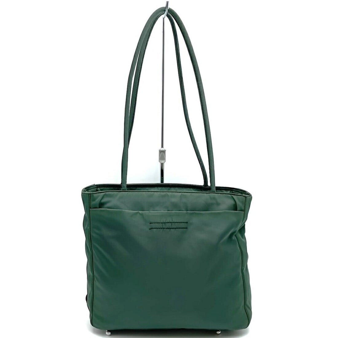PRADA Prada Tote Bag Shoulder Nylon Green Women's: --- Catalog ---Category: SizeSize (HxWxD): 21cm x 24cm x 9cm / 8.26'' x 9.44'' x 3.54''Category: DesignType: Shoulder bag, Tote bagColor: GreenGender: WomenMaterial: Nylon Category: GeneralBrand: Prad