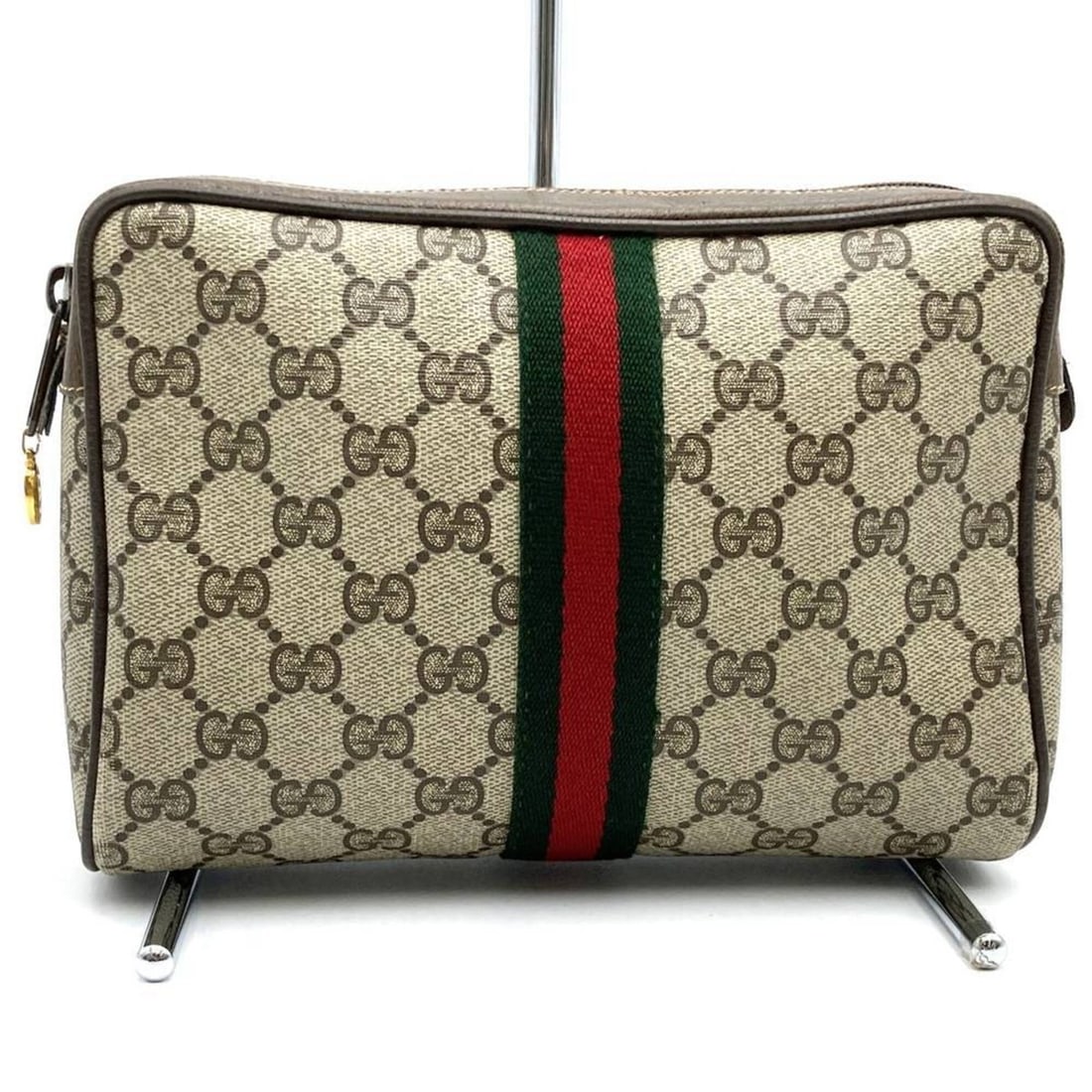 GUCCI Gucci Clutch Bag, Second Pouch, GG Supreme, Sherry Brown, Old Style, Women's: --- Catalog ---Category: SizeSize (HxWxD): 13cm x 20cm x 6cm / 5.11'' x 7.87'' x 2.36''Category: DesignType: Clutch bag, PouchColor: BrownGender: WomenMaterial: GG Supreme Category: GeneralBrand: Gucc