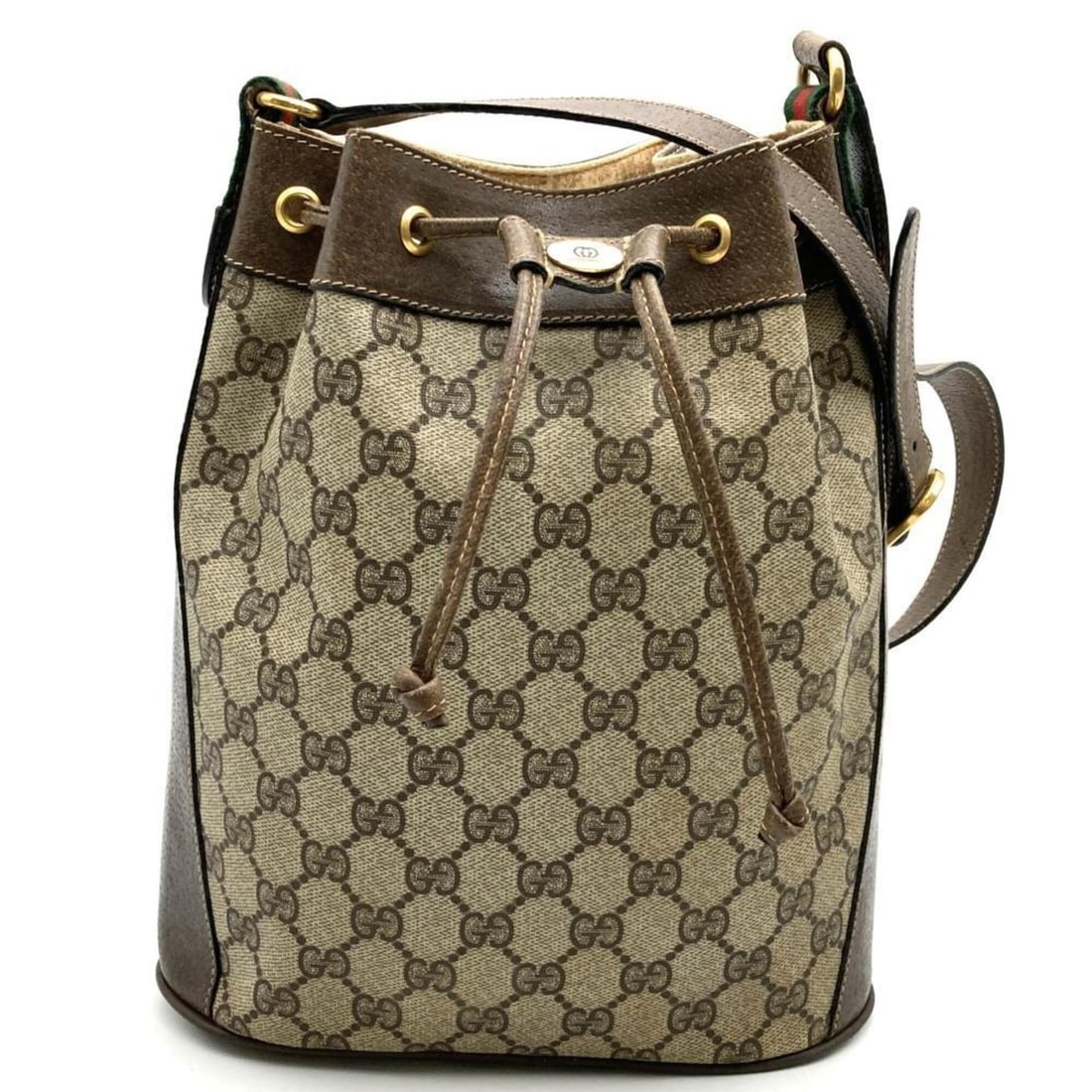 GUCCI Gucci Shoulder Bag Sherry GG Supreme Leather Women's Vintage: --- Catalog ---Category: SizeSize (HxWxD): 26cm x 22cm x 8cm / 10.23'' x 8.66'' x 3.14''Category: DesignType: Shoulder bagColor: BrownGender: WomenMaterial: GG Supreme Category: GeneralBrand: GucciCou