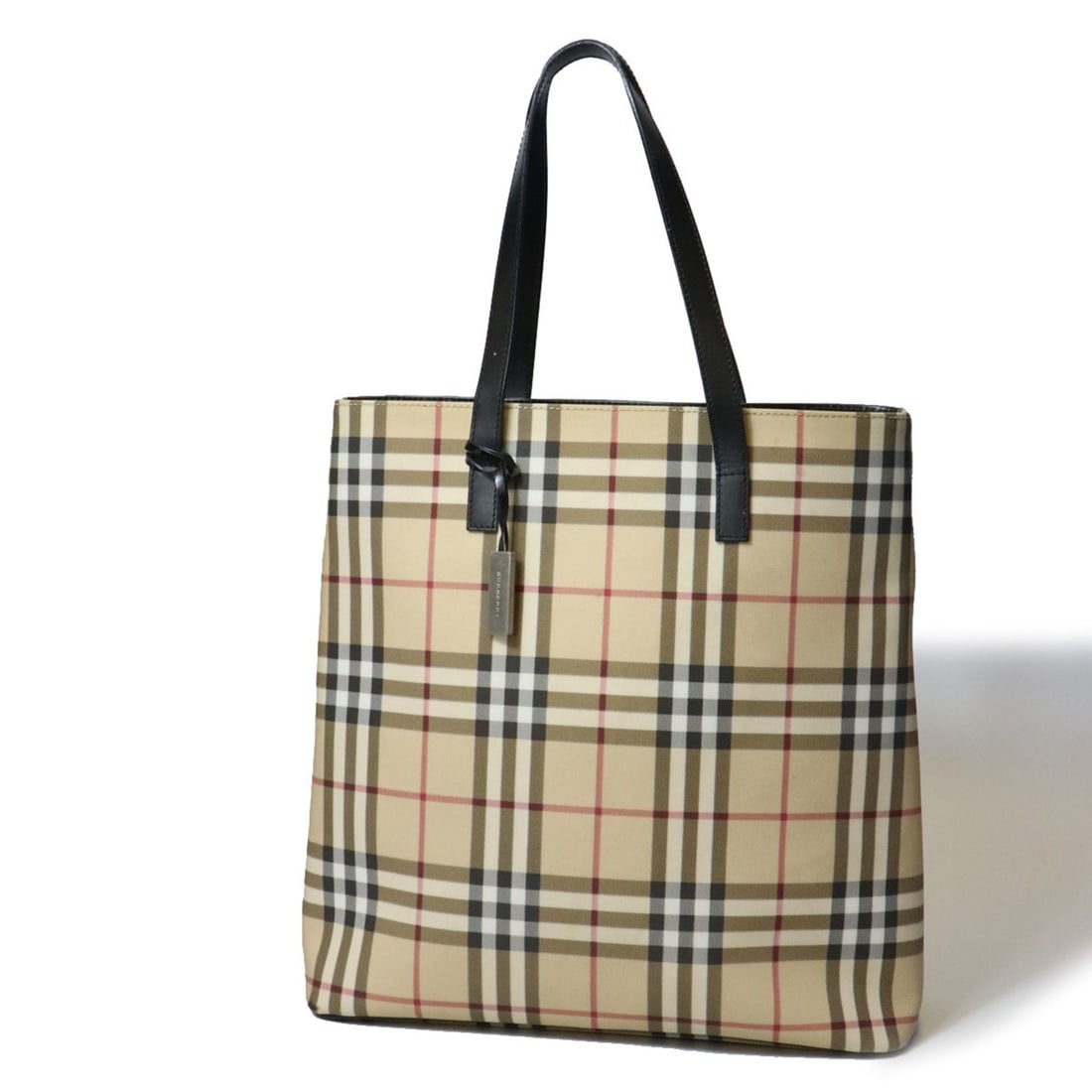BURBERRY Nova Check Tote Bag Shoulder / Leather Beige Women's: --- Catalog ---Category: SizeSize (HxWxD): 34cm x 35cm x 11cm / 13.38'' x 13.77'' x 4.33''Category: DesignType: Shoulder bag, Tote bagColor: BeigeGender: WomenMaterial: PVC , Leather Category: General