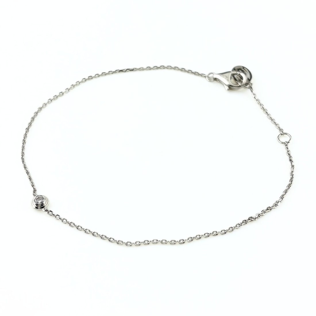 Cartier d'Amour Bracelet, Size XS, 750 Diamond Women's. (1 of 10)