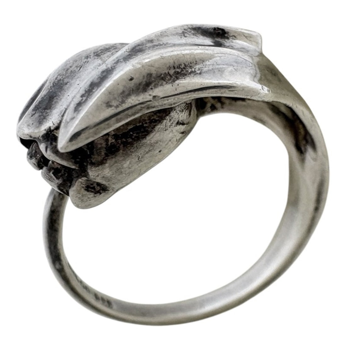 Tiffany & Co. Tulip Ring, Sterling Silver 925, Women's Ring: --- Catalog ---Category: SizeJP Size: 9.5US Size: 5Category: DesignType: Band ringGender: WomenMaterial: Silver 925Category: GeneralBrand: Tiffany--- Item List ---Section: ConditionRanking: Rank B Use