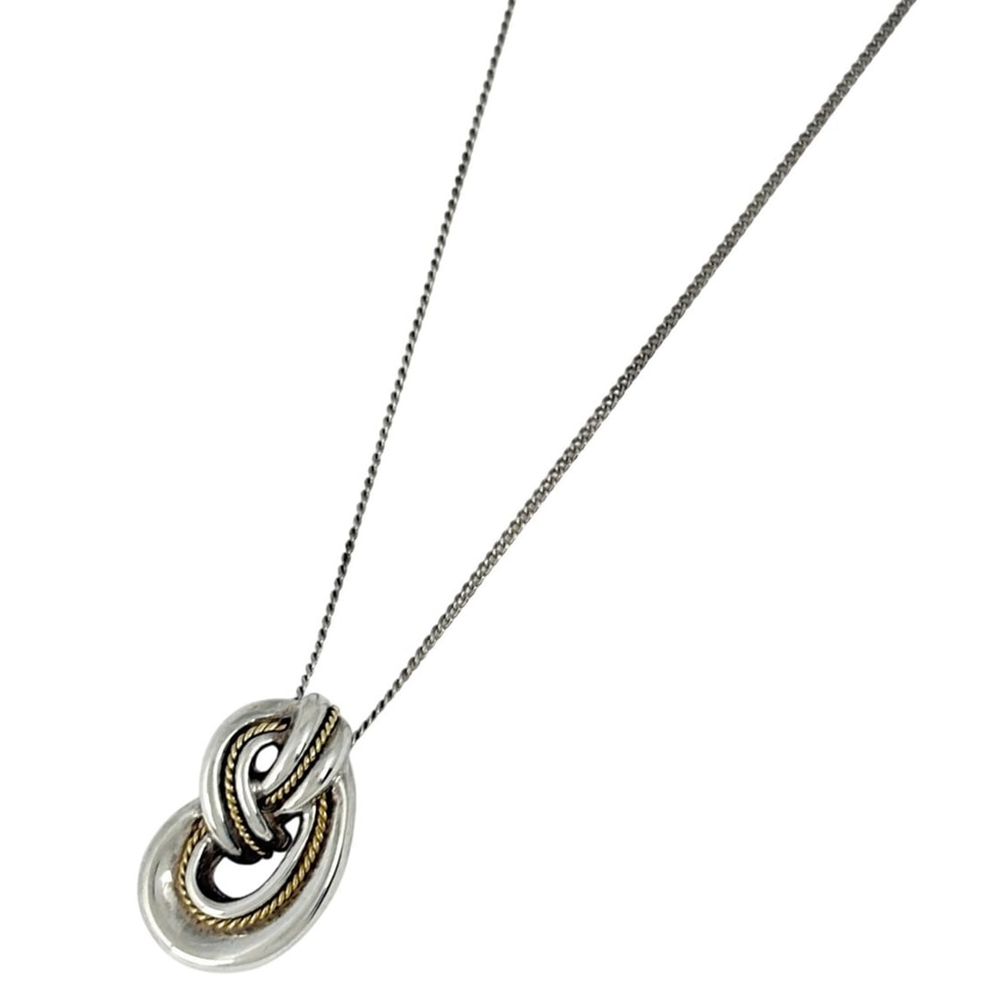 Tiffany & Co. Twist Knot Rope Necklace, Sterling Silver 925, Silver, Women's: --- Catalog ---Category: SizePendant Size: 15mm x 10mm / 0.59'' x 0.39''Neck Circumference: 46.5 cm / 18.3''Category: DesignColor: SilverGender: WomenMaterial: Silver 925Necklace Type: NecklaceCategor