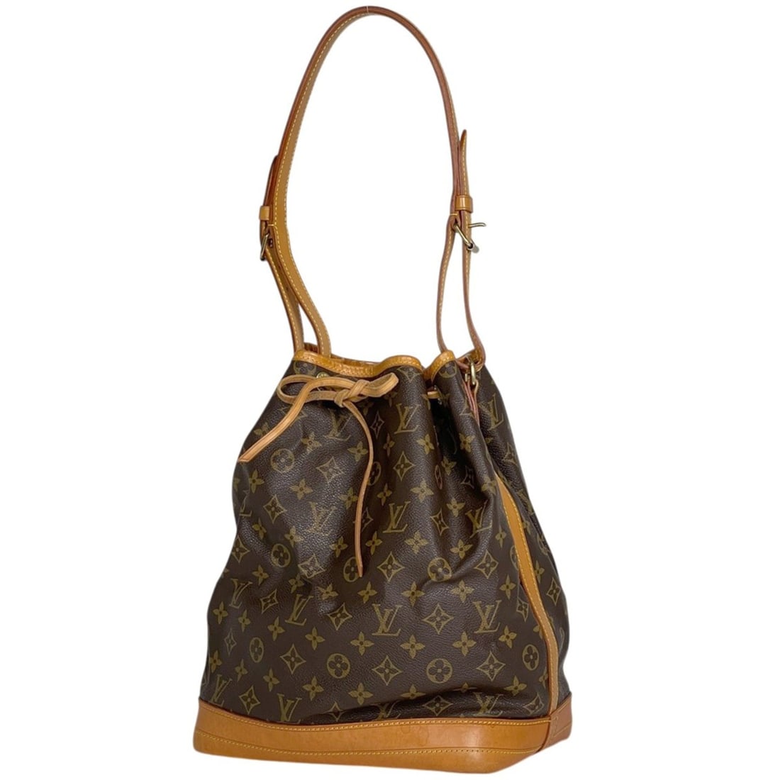 Louis Vuitton Noe One-Shoulder Drawstring Shoulder Bag, Monogram Brown, M42224, Women's: --- Catalog ---Category: SizeSize (HxWxD): 34cm x 26cm x 19cm / 13.38'' x 10.23'' x 7.48''Category: DesignType: Shoulder bagColor: BrownGender: WomenMaterial: Monogram Category: GeneralMPN: M42224Bran