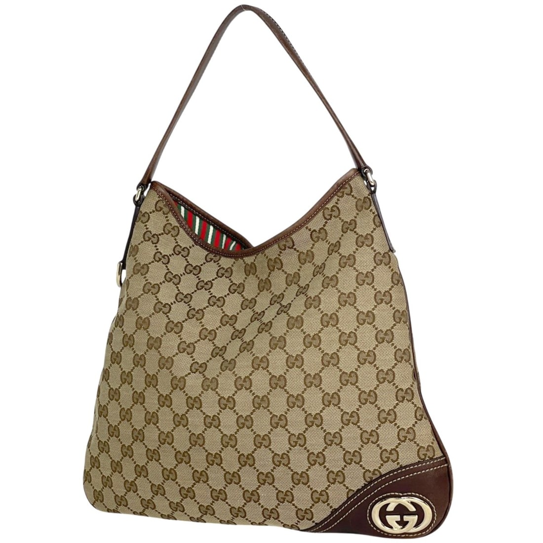 Gucci GG pattern shoulder bag, canvas, beige/brown, 169947, women's.: --- Catalog ---Category: SizeSize (HxWxD): 26.5cm x 34.5cm x 2cm / 10.43'' x 13.58'' x 0.78''Category: DesignType: Shoulder bagColor: Beige brownGender: WomenMaterial: GG canvas , Leather Category: Ge