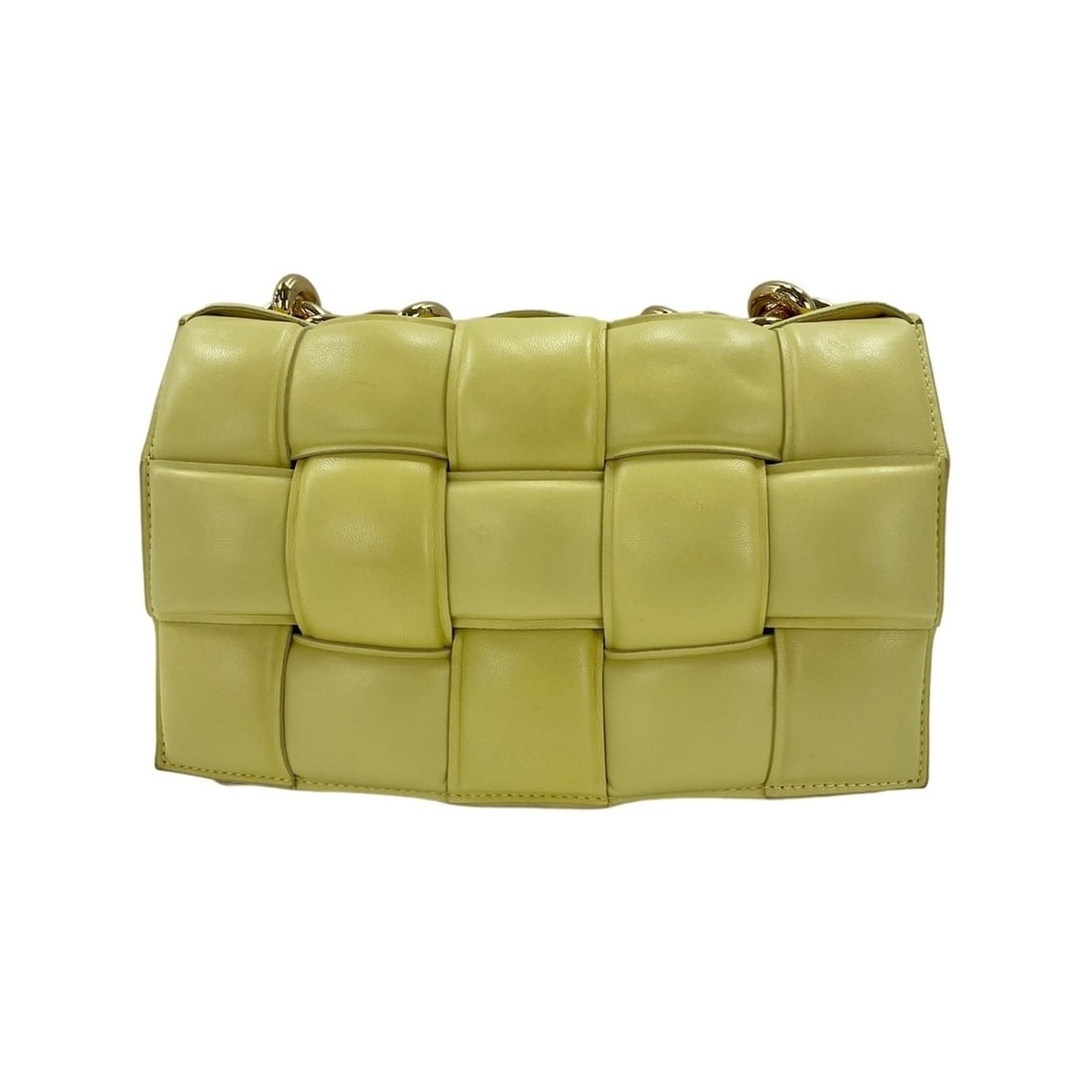 Bottega Veneta The Chain Cassette Shoulder Bag, Yellow: --- Catalog ---Category: SizeSize (HxWxD): 17cm x 24cm x 7cm / 6.69'' x 9.44'' x 2.75''Category: DesignType: Shoulder bagColor: YellowGender: Women,MenCategory: GeneralBrand: Bottega VenetaCountry of 