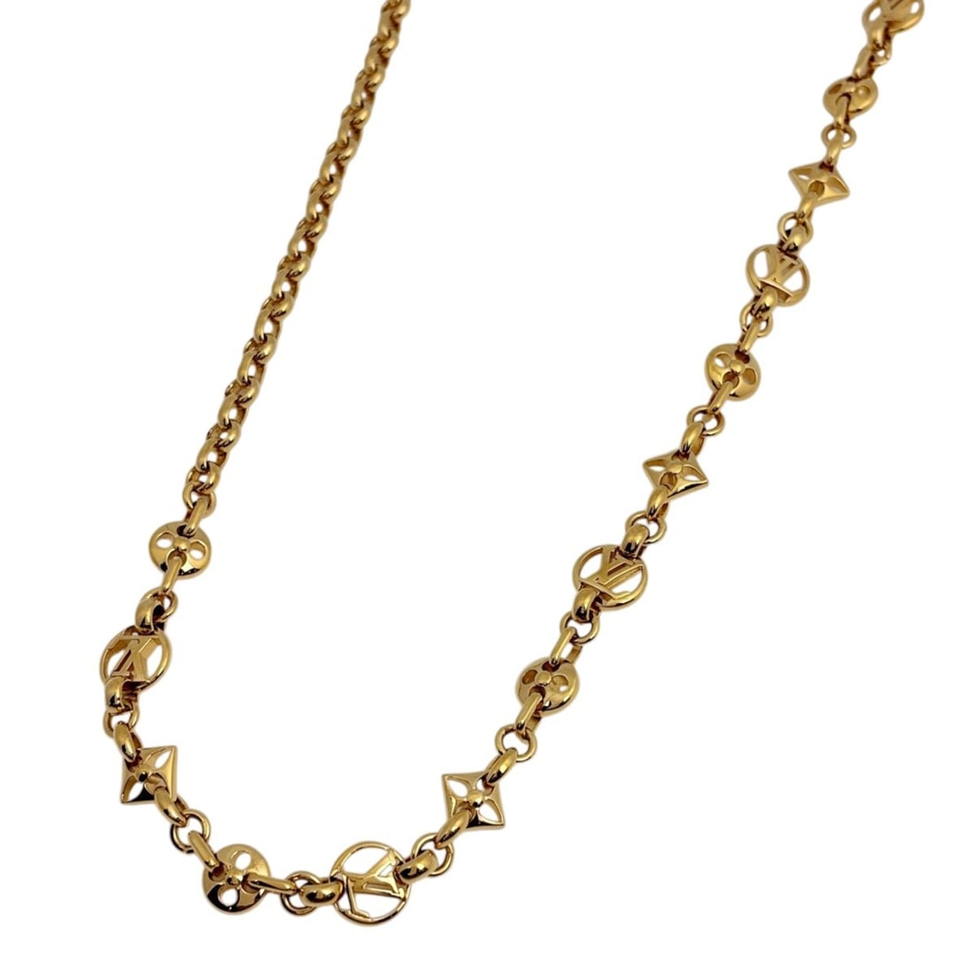 Louis Vuitton Crazy in Lock Necklace GP Gold Women's: --- Catalog ---Category: SizeNeck Circumference: 54 cm / 21.25''Category: DesignColor: GoldGender: WomenMaterial: Gold platingNecklace Type: NecklaceCategory: GeneralBrand: Louis Vuitton--- Item List 