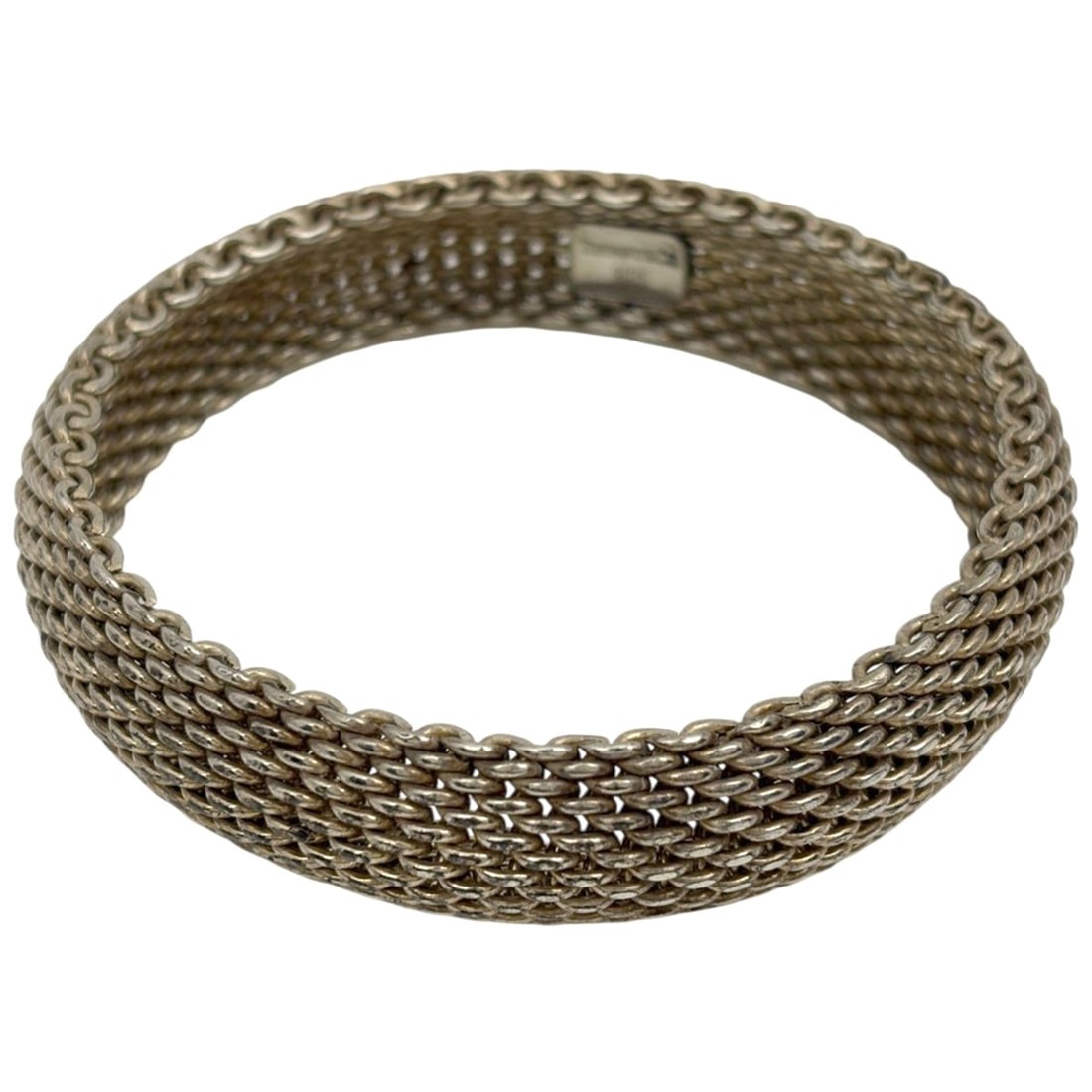 Tiffany & Co. Somerset Bangle, Sterling Silver 925, Silver, Women's (1 of 18)