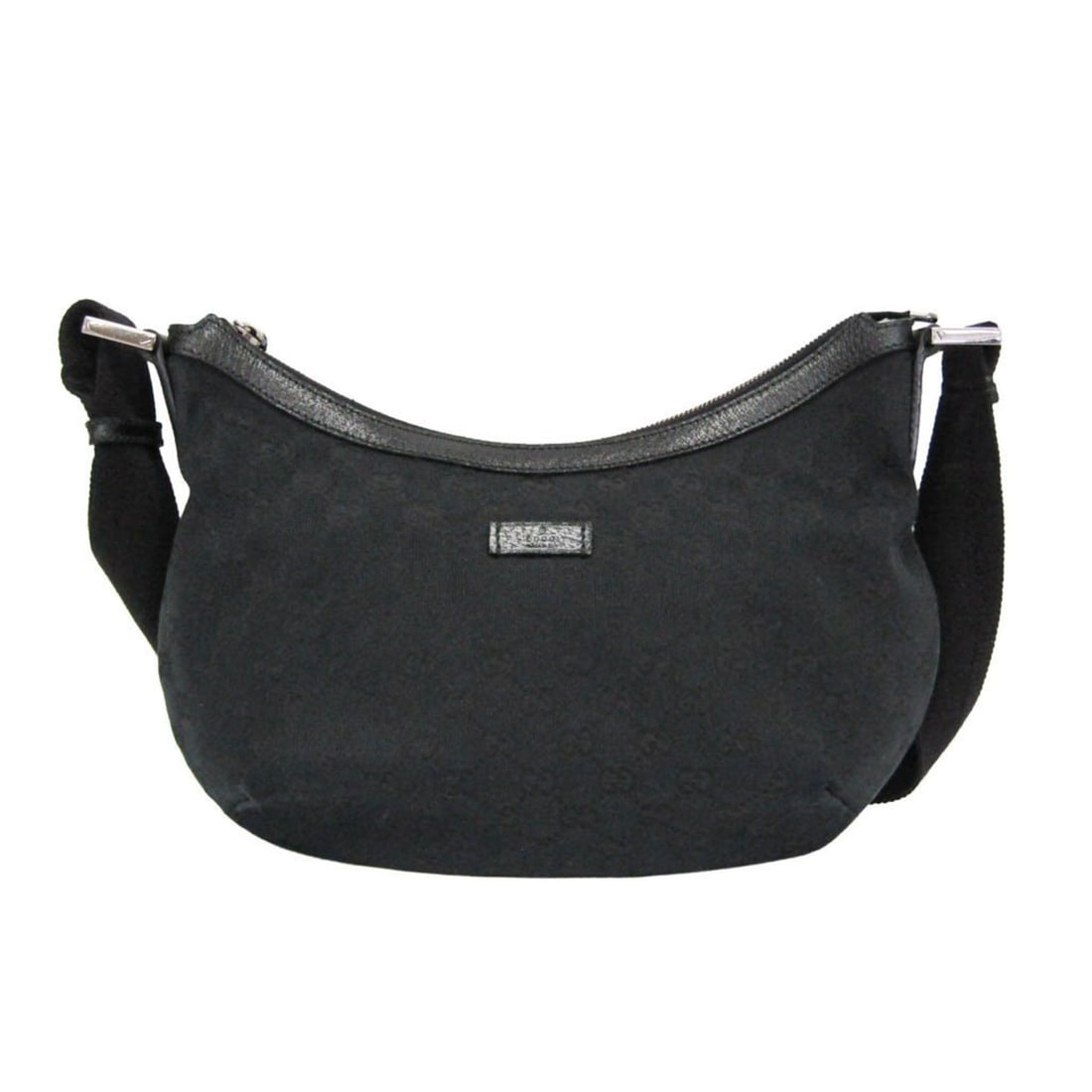 Gucci GG Canvas 181092 Women's GG Canvas,Leather Shoulder Bag Black: --- Catalog ---Category: SizeSize (HxWxD): 23cm x 34cm x 4.5cm / 9.05'' x 13.38'' x 1.77''Strap Length: 67cm - 120cm / 26.37'' - 47.24''Category: DesignType: Shoulder bagColor: BlackGender: WomenClosu