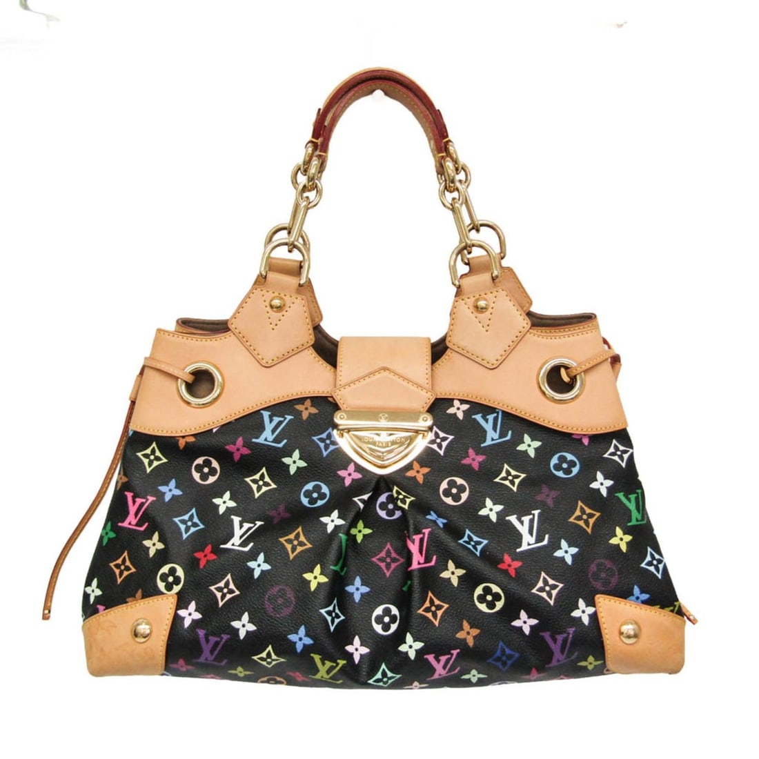 Louis Vuitton Monogram Multicolore Ursula M40124 Women's Handbag Noir: --- Catalog ---Category: SizeSize (HxWxD): 20cm x 42cm x 17cm / 7.87'' x 16.53'' x 6.69''Handle Length: 42cm / 16.53''Category: DesignType: HandbagColor: NoirGender: WomenClosure: Push lockMaterial: M