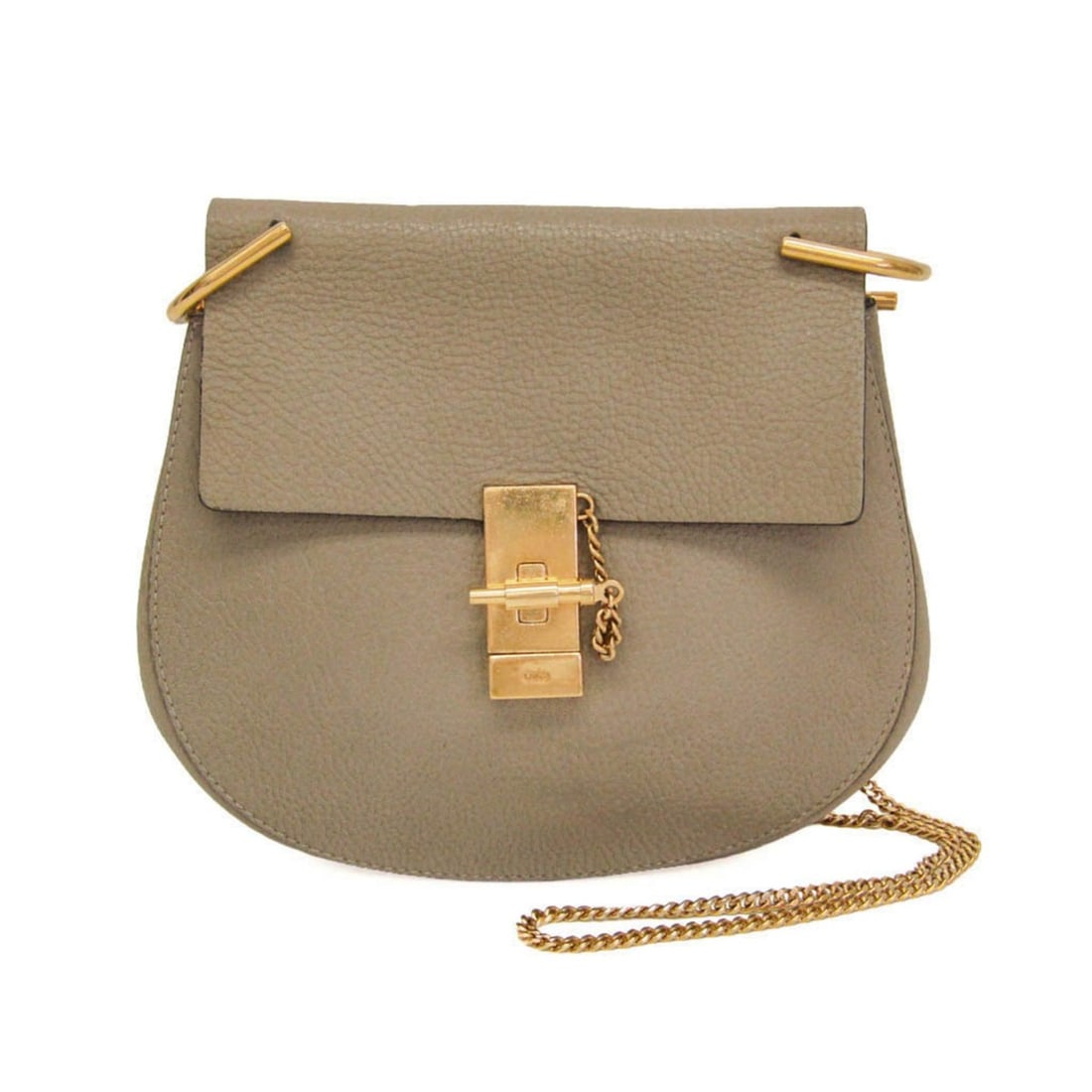 Chloé Drew 3S1031 Women's Leather Shoulder Bag Grayish (1 of 18)