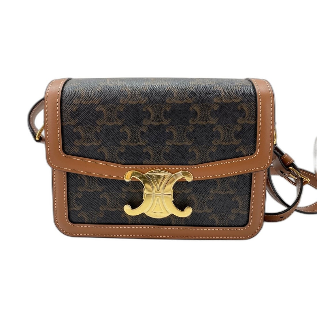 Celine Teen Shoulder Bag, Brown: --- Catalog ---Category: SizeSize (HxWxD): 14cm x 18cm x 7cm / 5.51'' x 7.08'' x 2.75''Category: DesignType: Shoulder bagColor: Brown, ClearGender: WomenCategory: GeneralBrand: Celine--- Item List ---