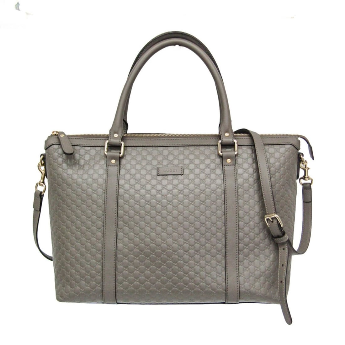 Gucci MicroGuccissima 449655 Women's Leather Handbag,Shoulder Bag Gray: --- Catalog ---Category: SizeHandle Drop: 12.00cm / 4.72''Size (HxWxD): 25cm x 34cm x 14cm / 9.84'' x 13.38'' x 5.51''Strap Length: 107cm - 117cm / 42.12'' - 46.06''Handle Length: 41cm / 16.14''Catego