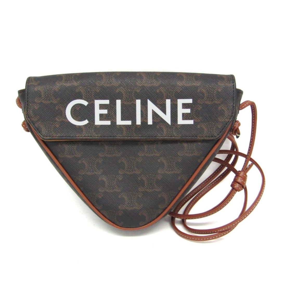 Celine Triomphe Triangle Women's Coated Canvas,Leather Shoulder Bag Black,Brown: --- Catalog ---Category: SizeSize (HxWxD): 15cm x 21cm x 3.5cm / 5.9'' x 8.26'' x 1.37''Strap Length: 85cm - 120cm / 33.46'' - 47.24''Category: DesignType: Shoulder bagColor: Black, BrownGender: Women