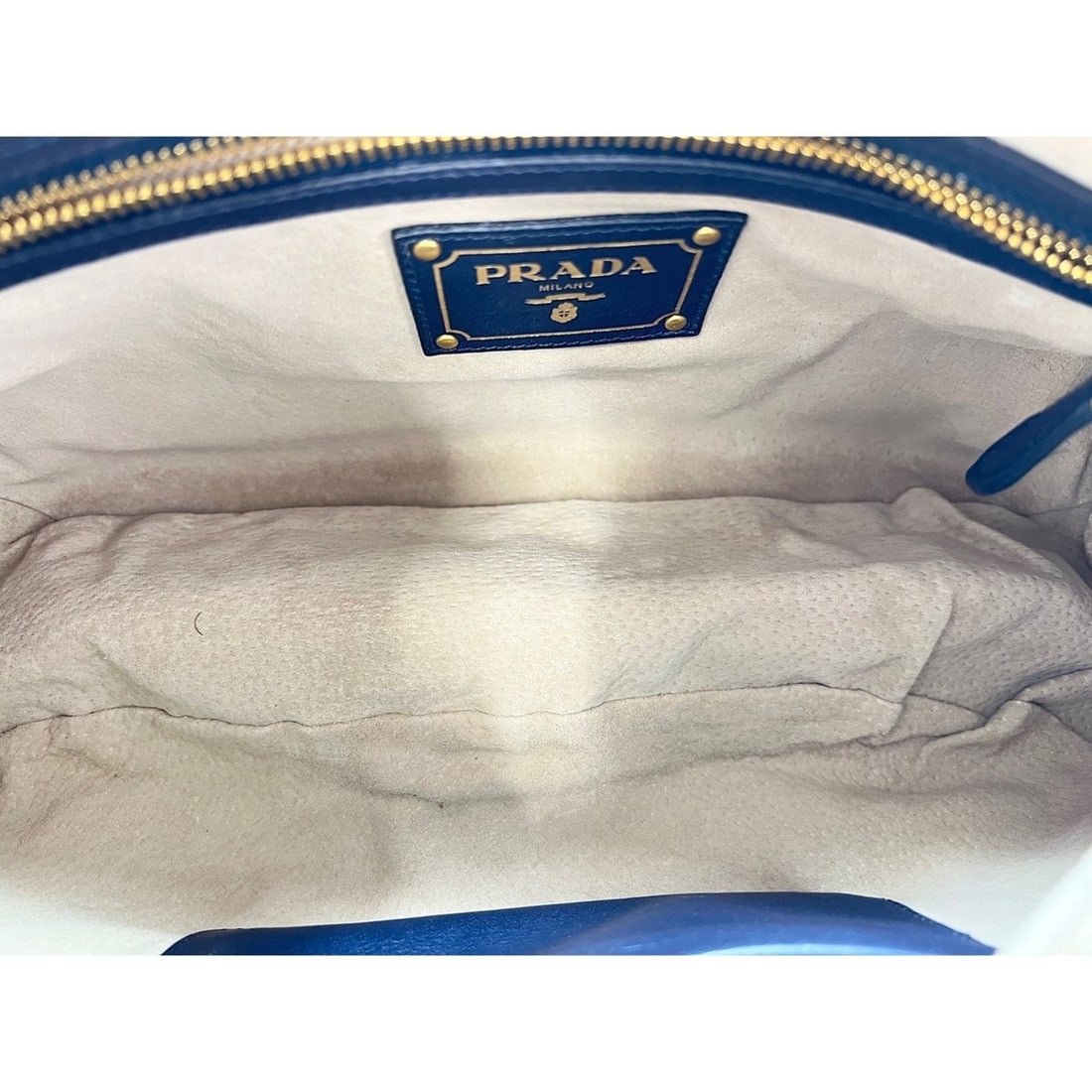 Prada shoulder bag, navy - 12