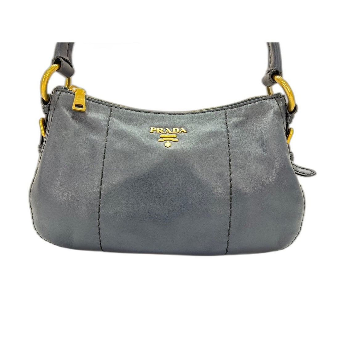 Prada shoulder bag, navy - 2