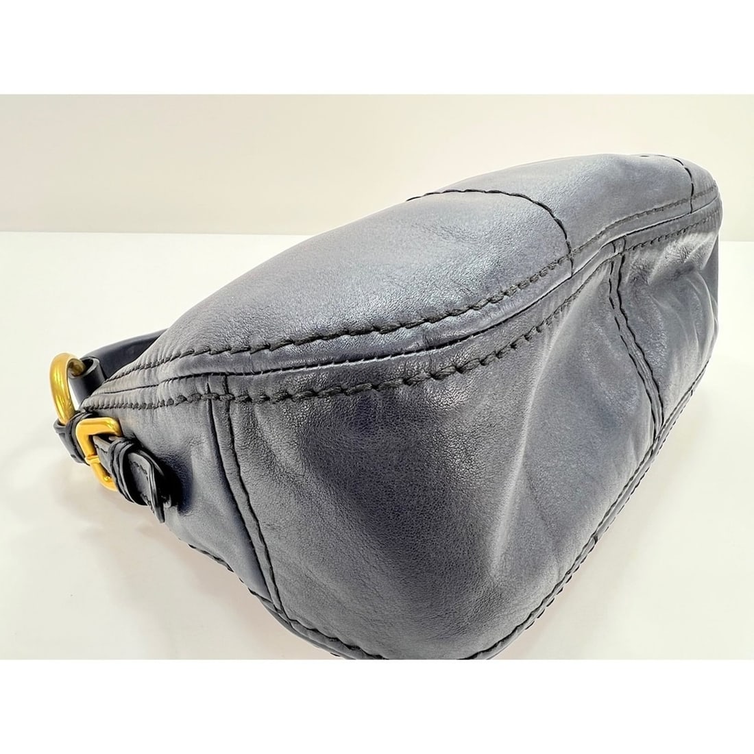 Prada shoulder bag, navy - 8