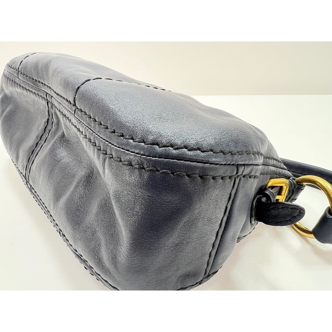 Prada shoulder bag, navy - 9