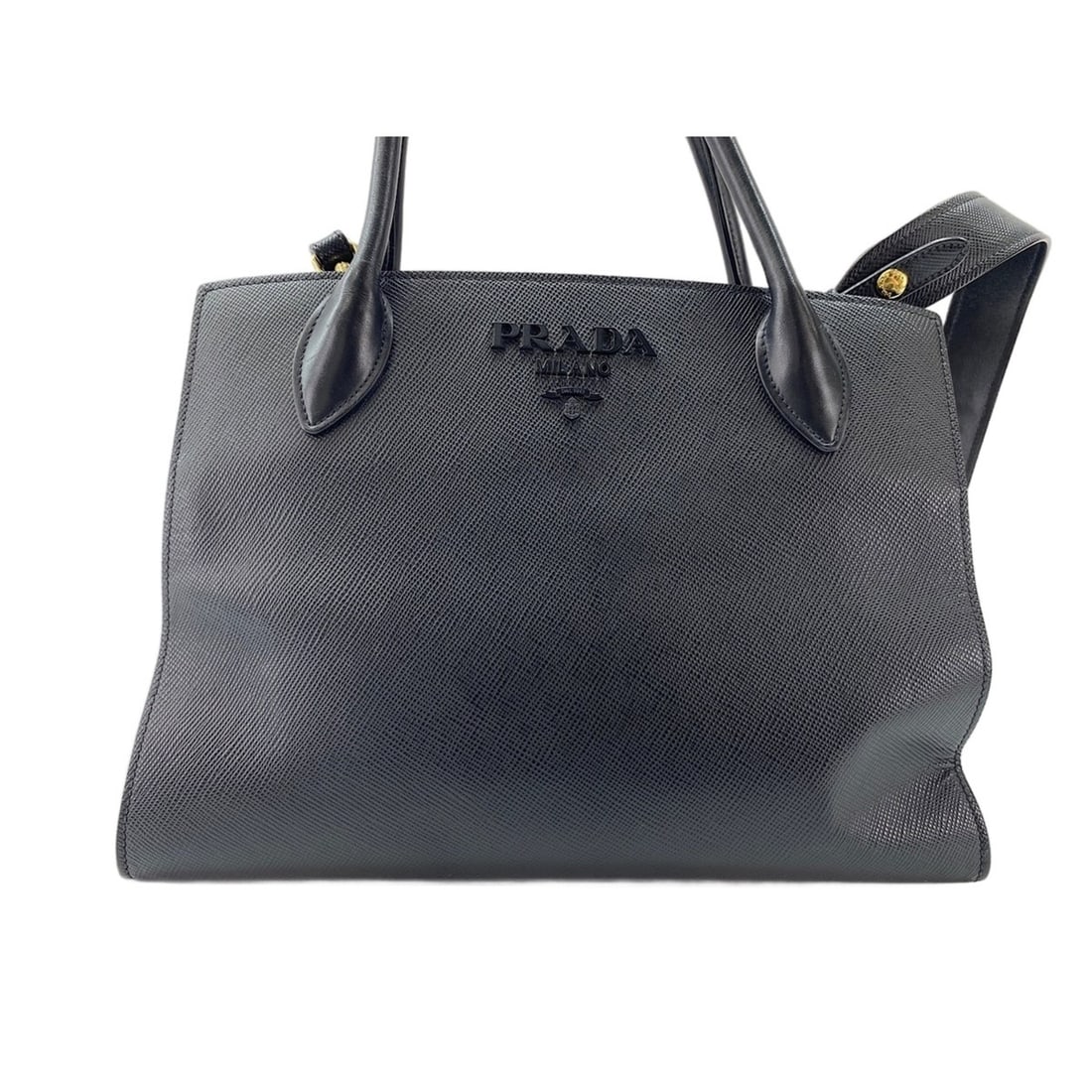 Prada 2-way tote bag, black: --- Catalog ---Category: SizeSize (HxWxD): 24cm x 33cm x 16cm / 9.44'' x 12.99'' x 6.29''Category: DesignType: Tote bagColor: BlackGender: Women,MenCategory: GeneralBrand: PradaCountry of Origin: Ital
