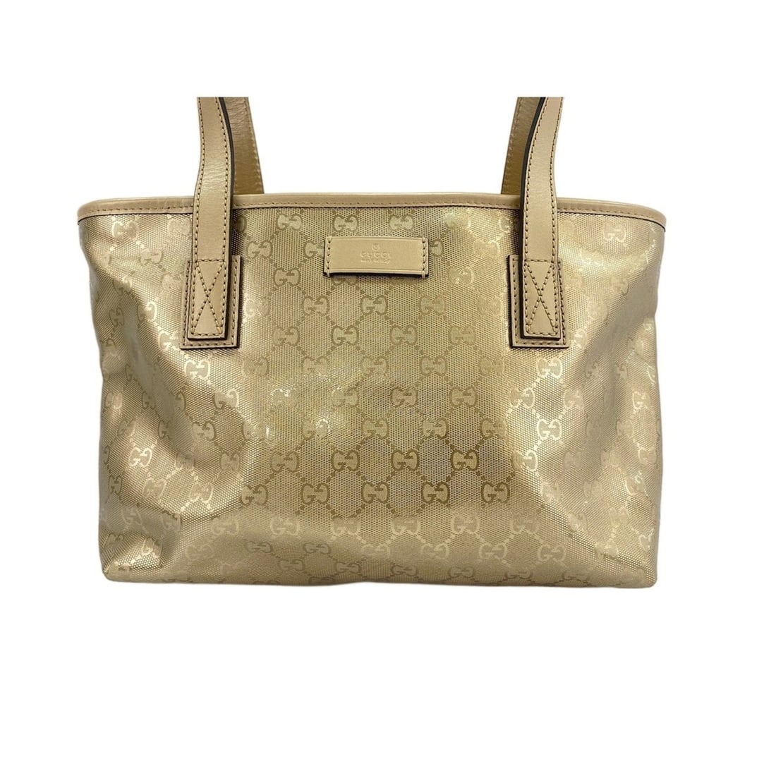 Gucci Imprime handbag, gold: --- Catalog ---Category: SizeSize (HxWxD): 21cm x 29cm x 9cm / 8.26'' x 11.41'' x 3.54''Category: DesignType: HandbagColor: GoldGender: WomenCategory: GeneralBrand: GucciCountry of Origin: Italy--- It